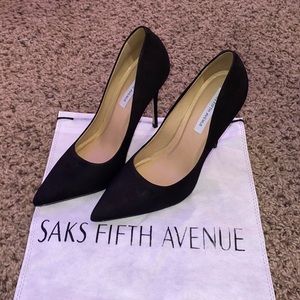Saks 5th Avenue black 4in heels
